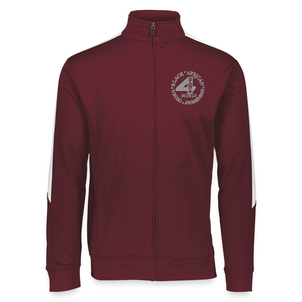 4 Banau G1 Unisex 2.0 Medalist Jacket - maroon/white