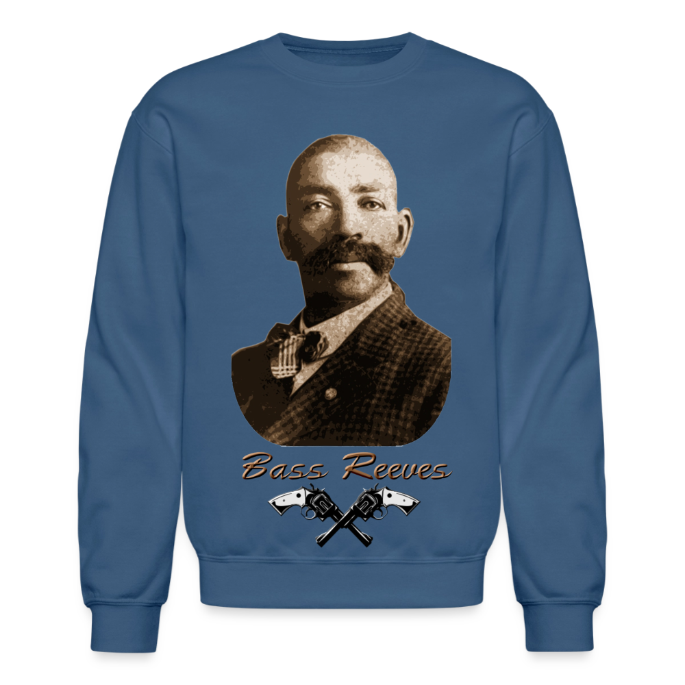 Bass Reeves Crewneck Sweatshirt - indigo blue