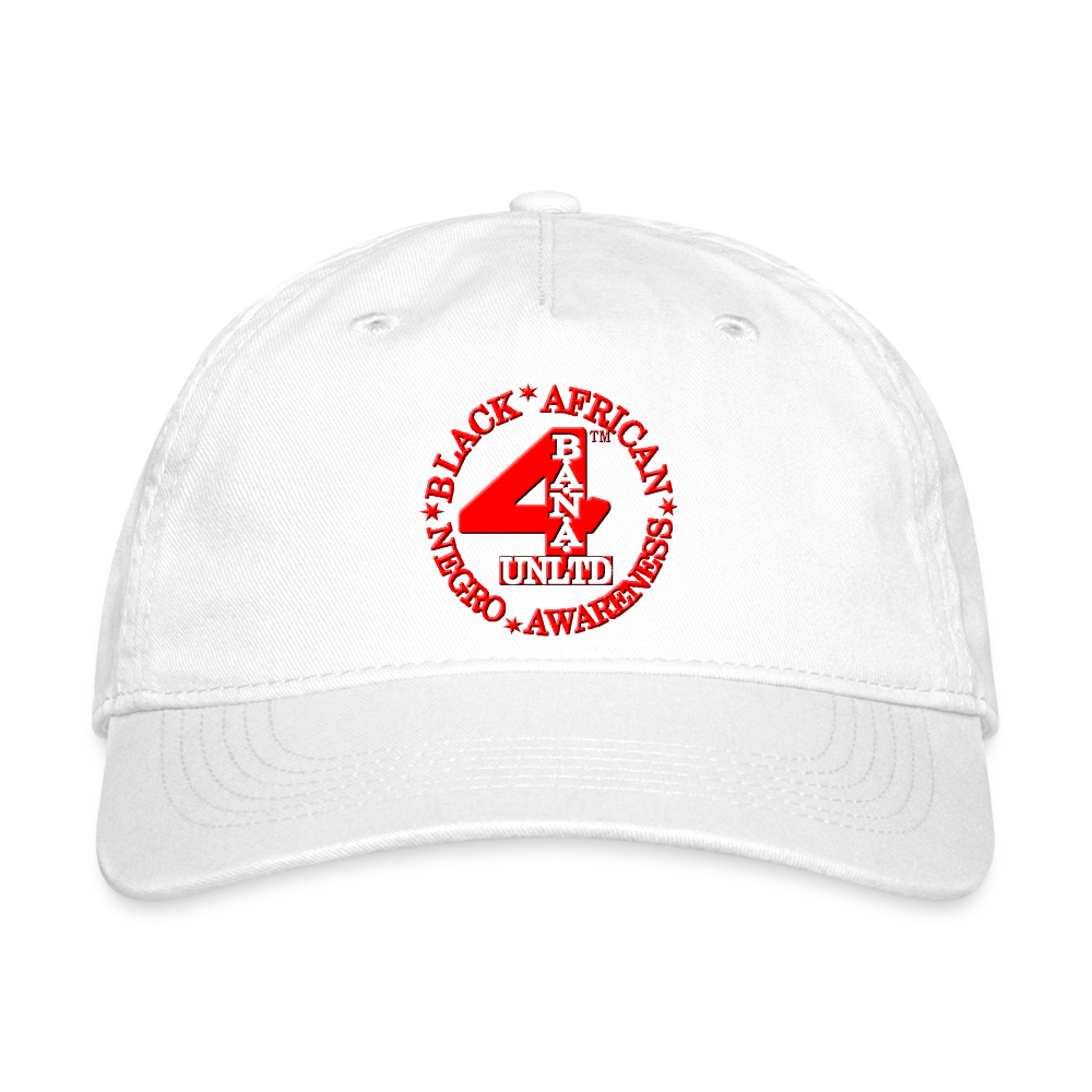 4 Banau R1 Organic Baseball Cap - white