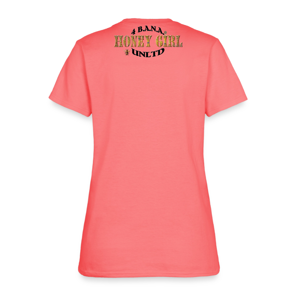4 Banau Honey Girl B Women's T-Shirt - coral