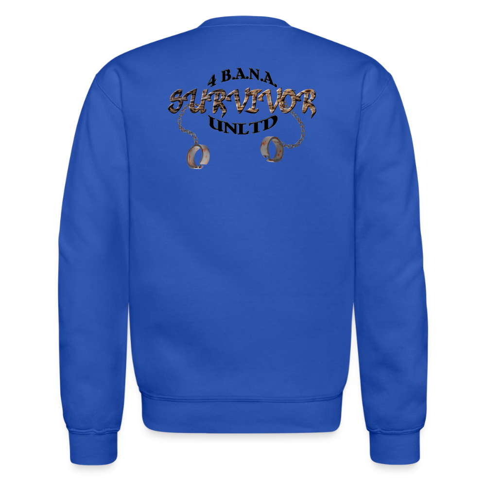 4 Banau Survivor B Crewneck Sweatshirt - royal blue