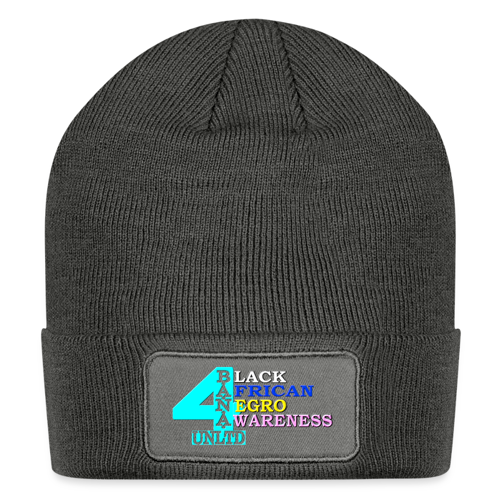 4 Banau L1 Patch Beanie - charcoal grey