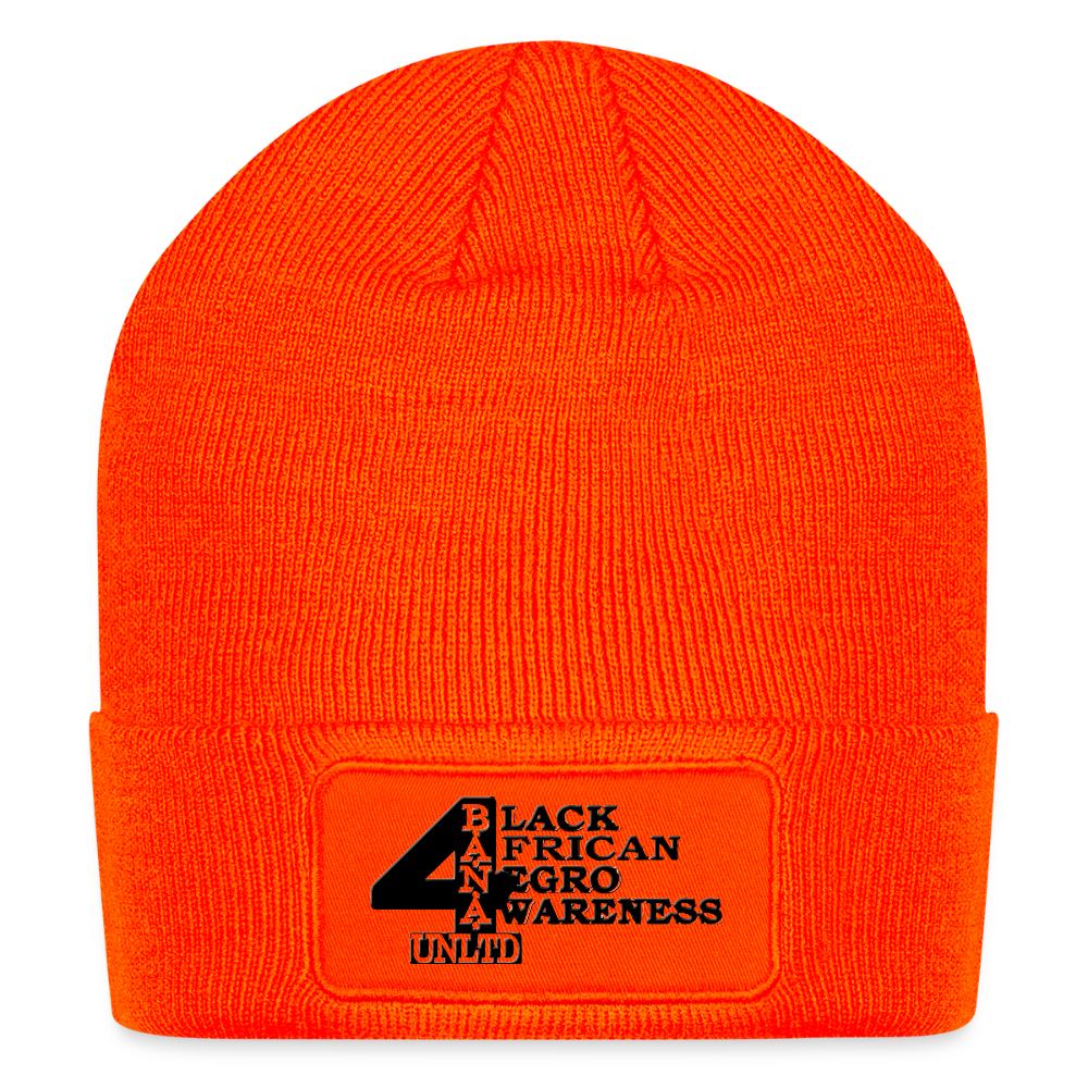 4 Banau B1 Patch Beanie - neon orange