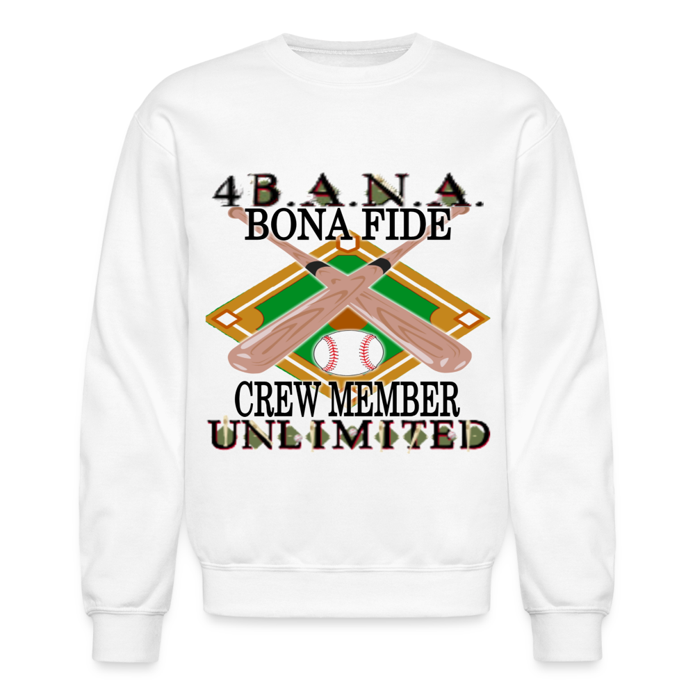 Baseball Member Crewneck Sweatshirt - white