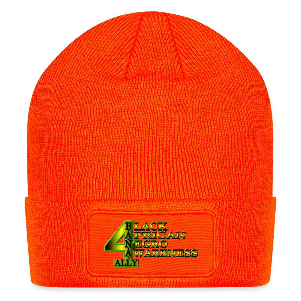 4 Banau S1 Patch Beanie - neon orange