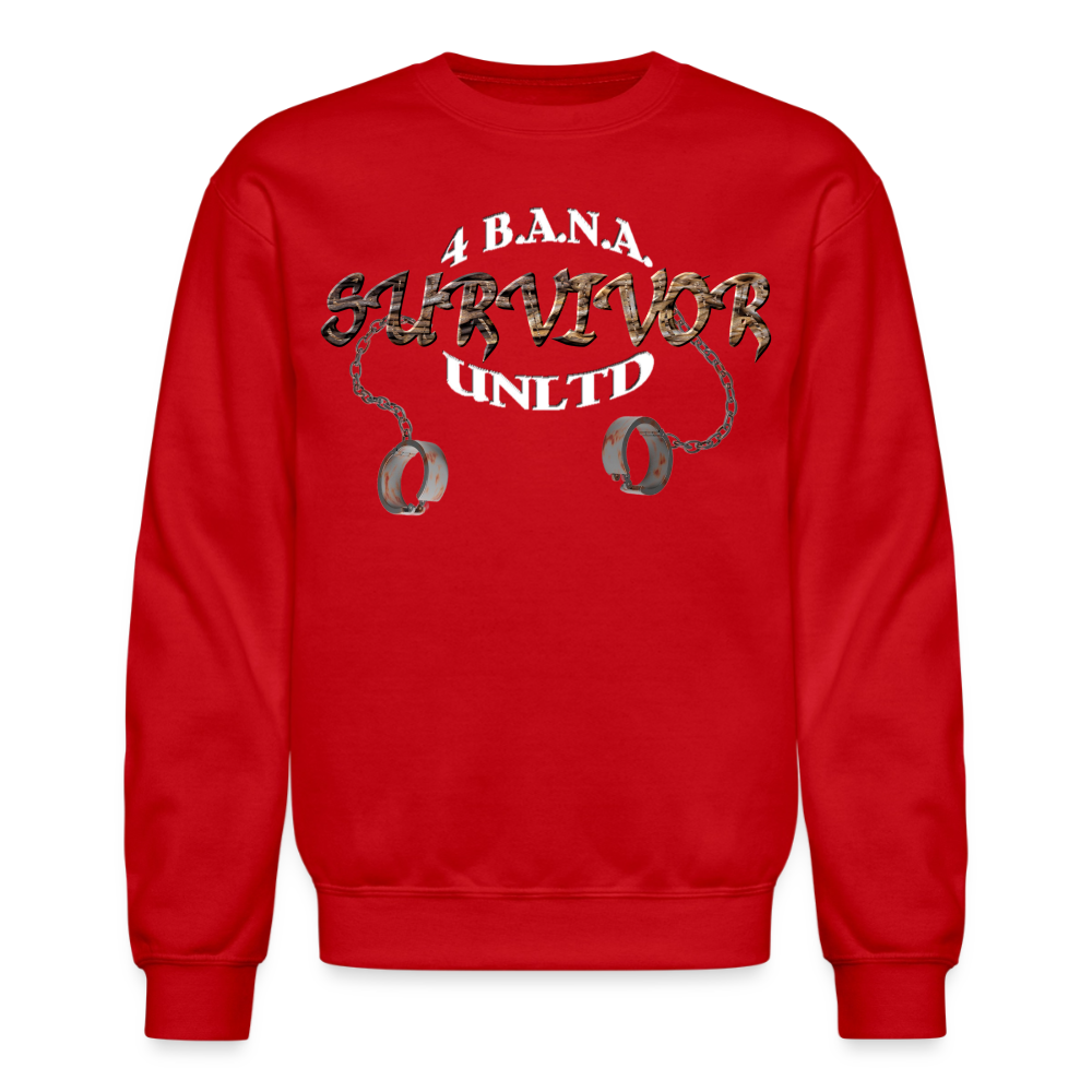 4 Banau Survivor W Crewneck Sweatshirt - red