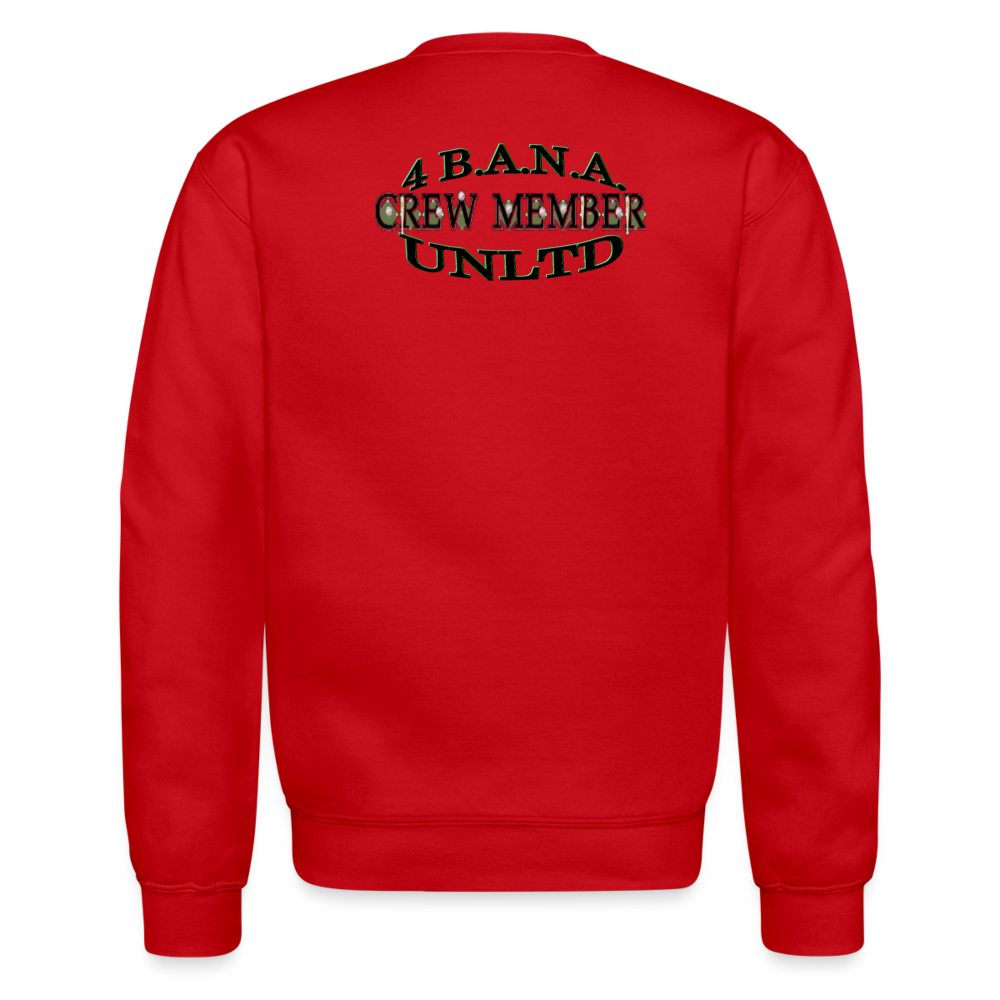 Baseball Member Crewneck Sweatshirt - red