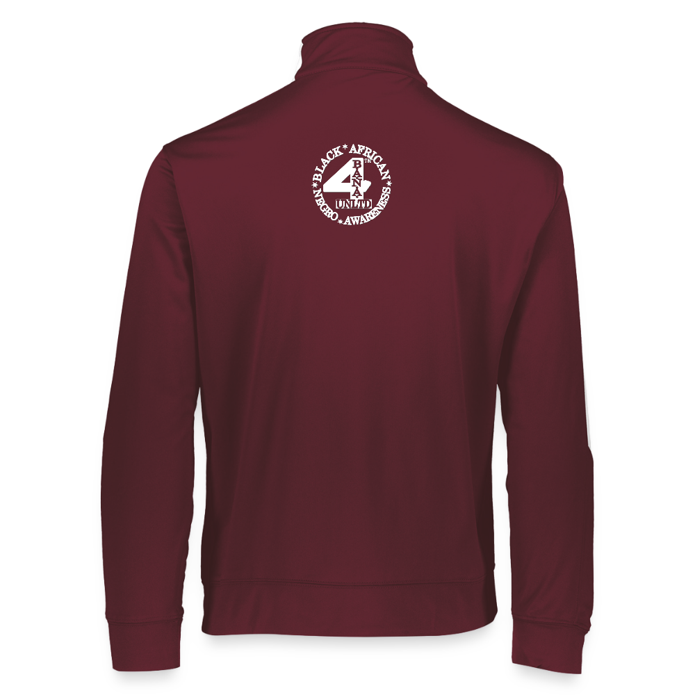 4 Banau W1 Unisex 2.0 Medalist Jacket - maroon/white