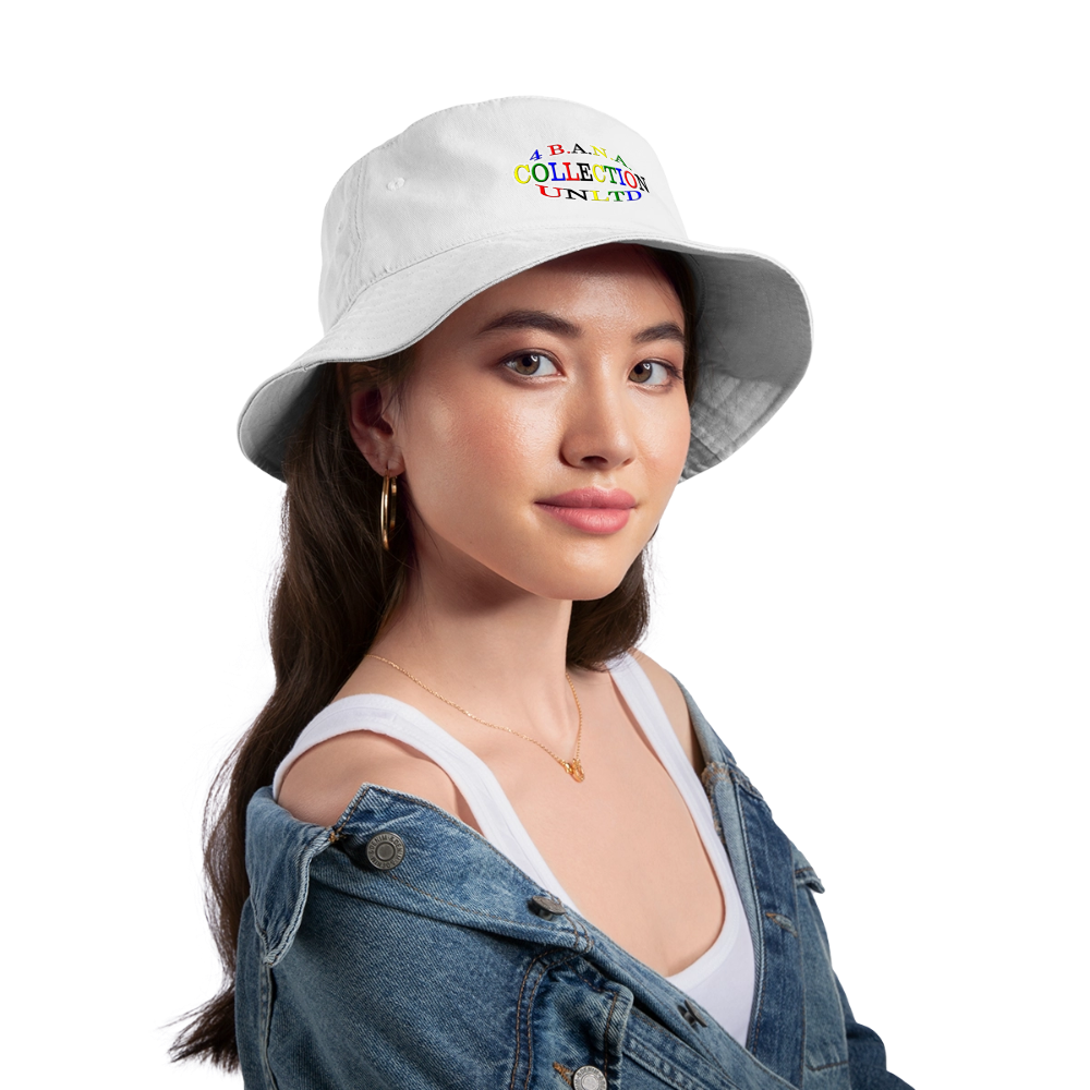 4 Banau M1 Bucket Hat - white