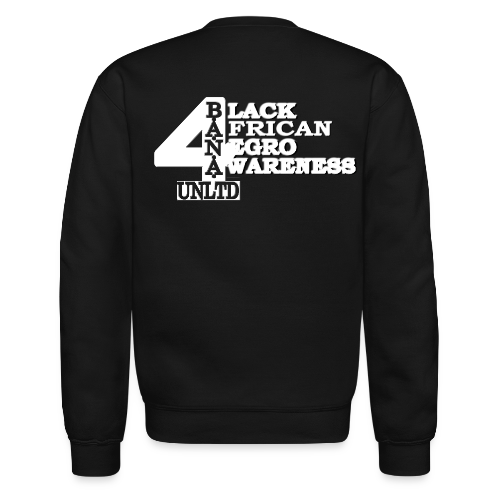 4 Banau W1 Unisex Crewneck Sweatshirt - black