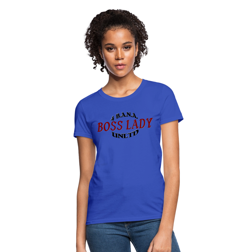 4BR Boss Lady Women's T-Shirt - royal blue