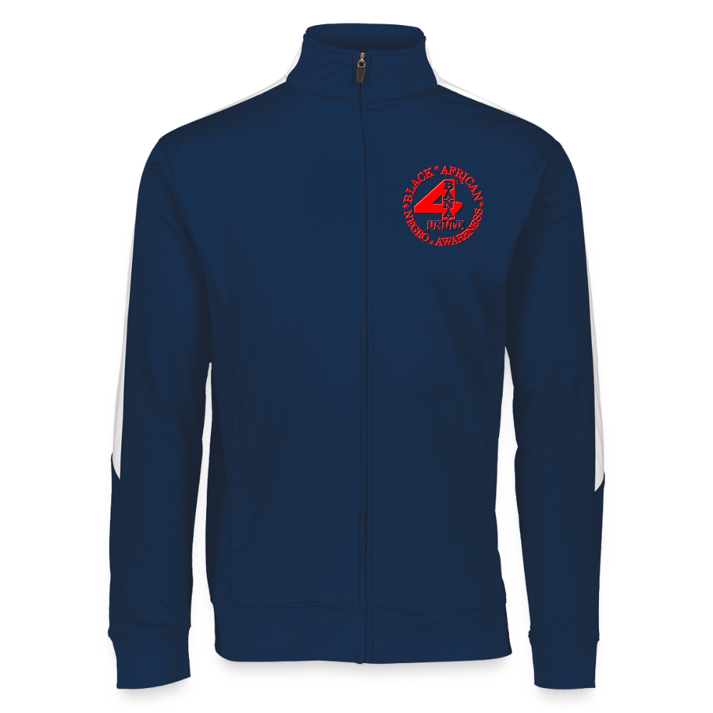 4 Banau R1 Unisex 2.0 Medalist Jacket - navy/white