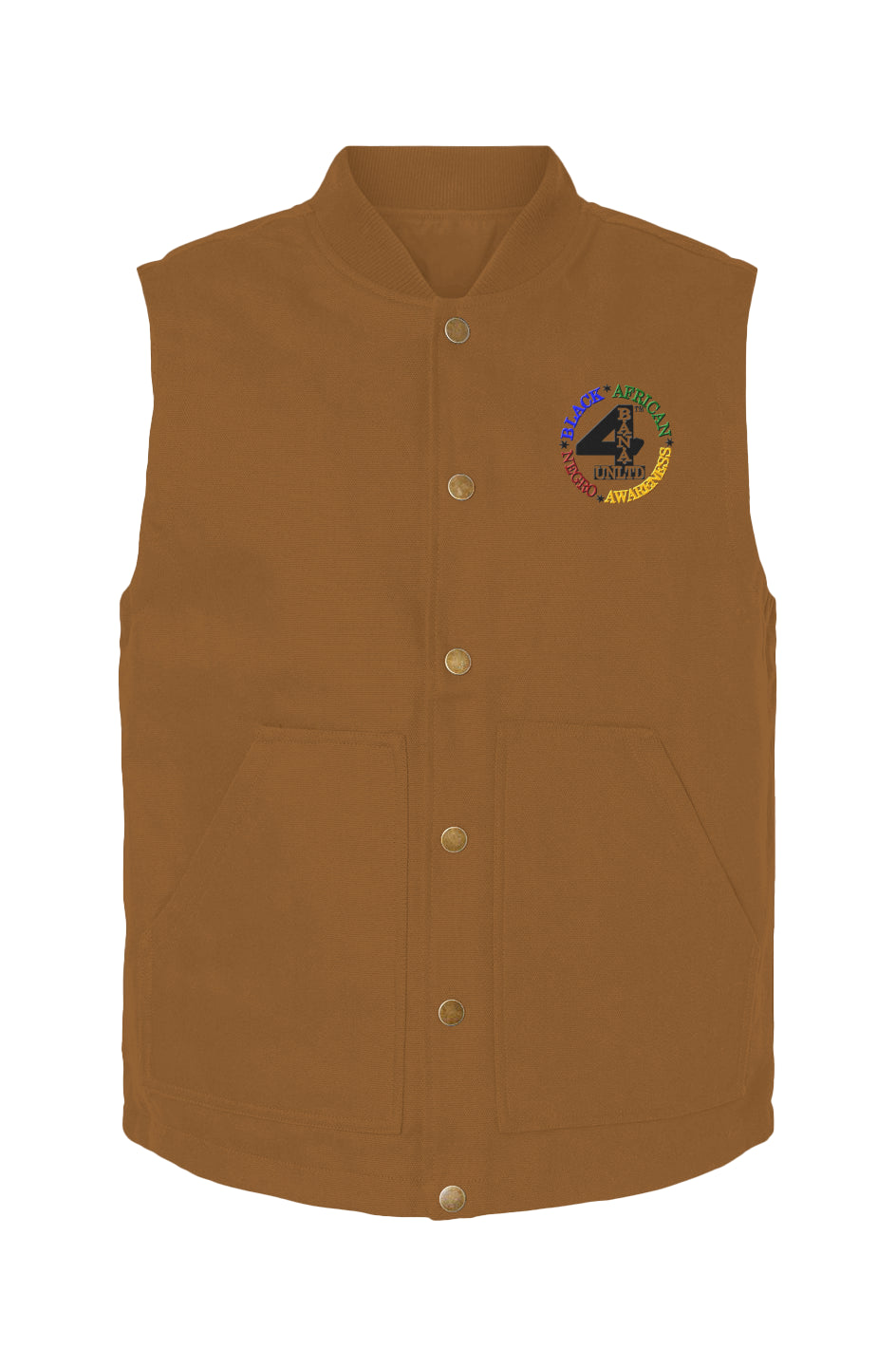 4 Banau 1MB Men's Embroidered Insulated Canvas Work Vest