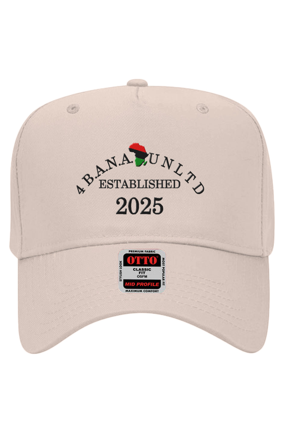 4 Banau EB Embroidered Otto 5 Panel Baseball Cap