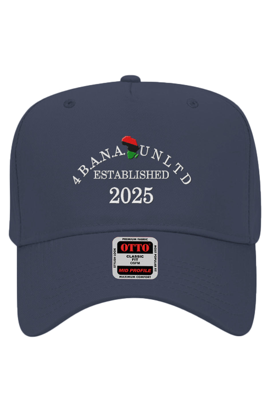 4 Banau EW Embroidered Otto 5 Panel Baseball Cap