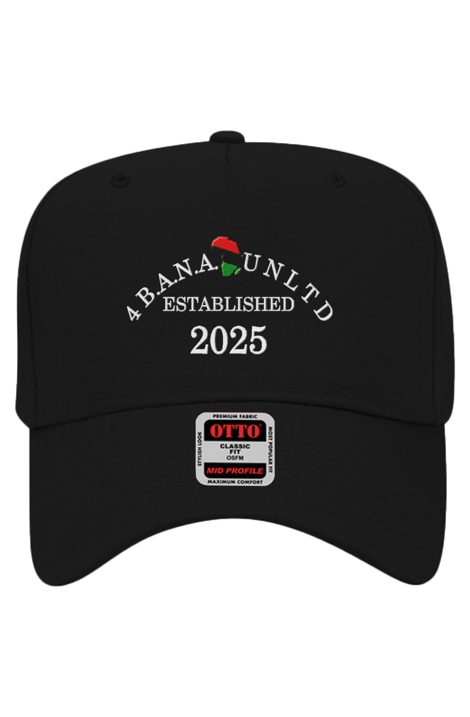 4 Banau EW Embroidered Otto 5 Panel Baseball Cap