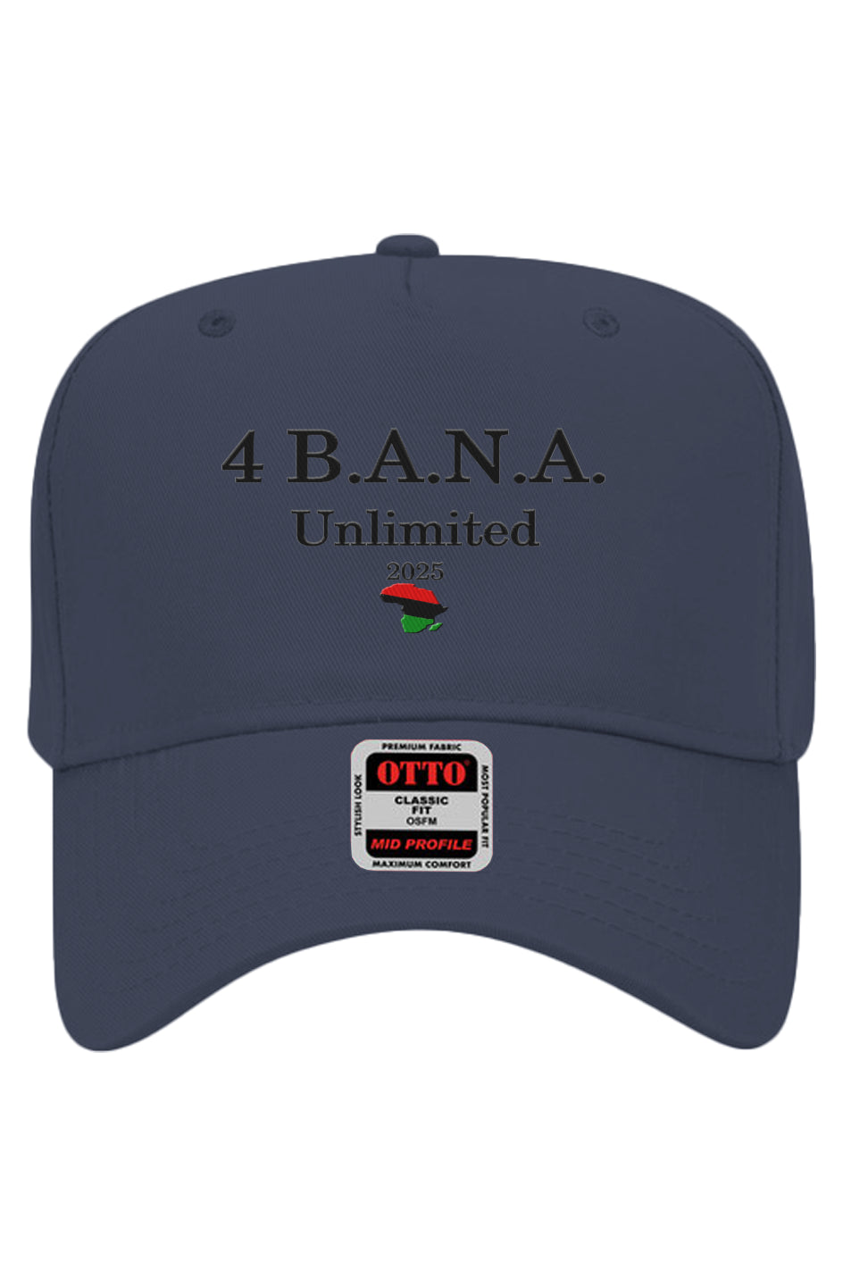 4 Banau UB Embroidered Otto 5 Panel Baseball Cap