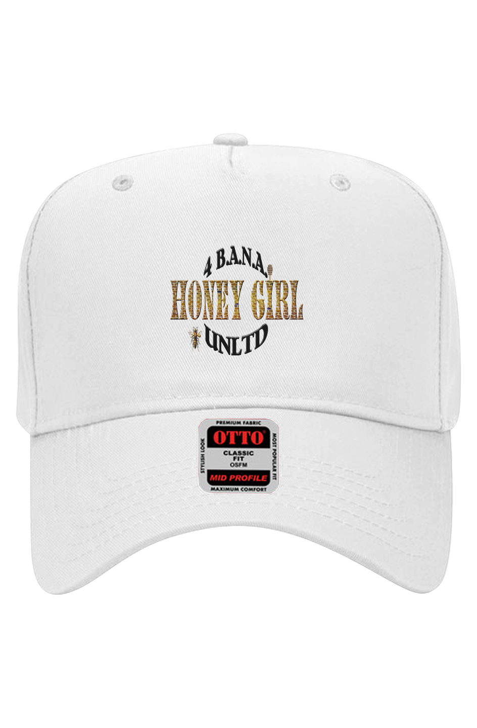 4 Banau Honey Girl B Otto 5 Panel Baseball Cap