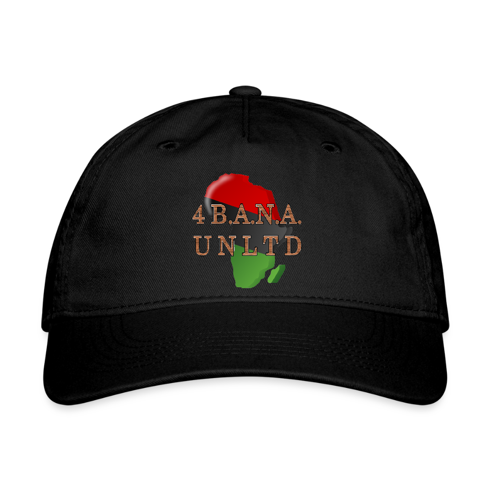 4 Banau Africa Organic Baseball Cap - black