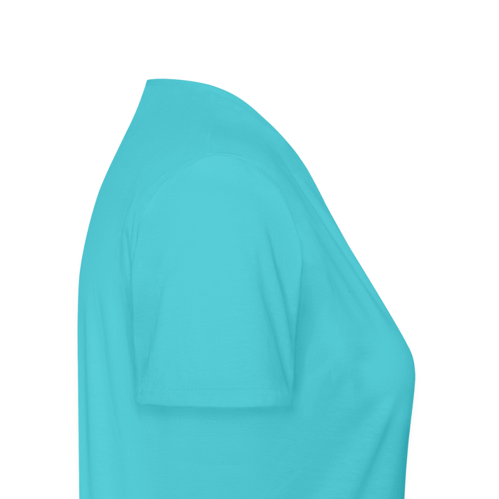 Willis Mocha Women's V-Neck T-Shirt - aqua