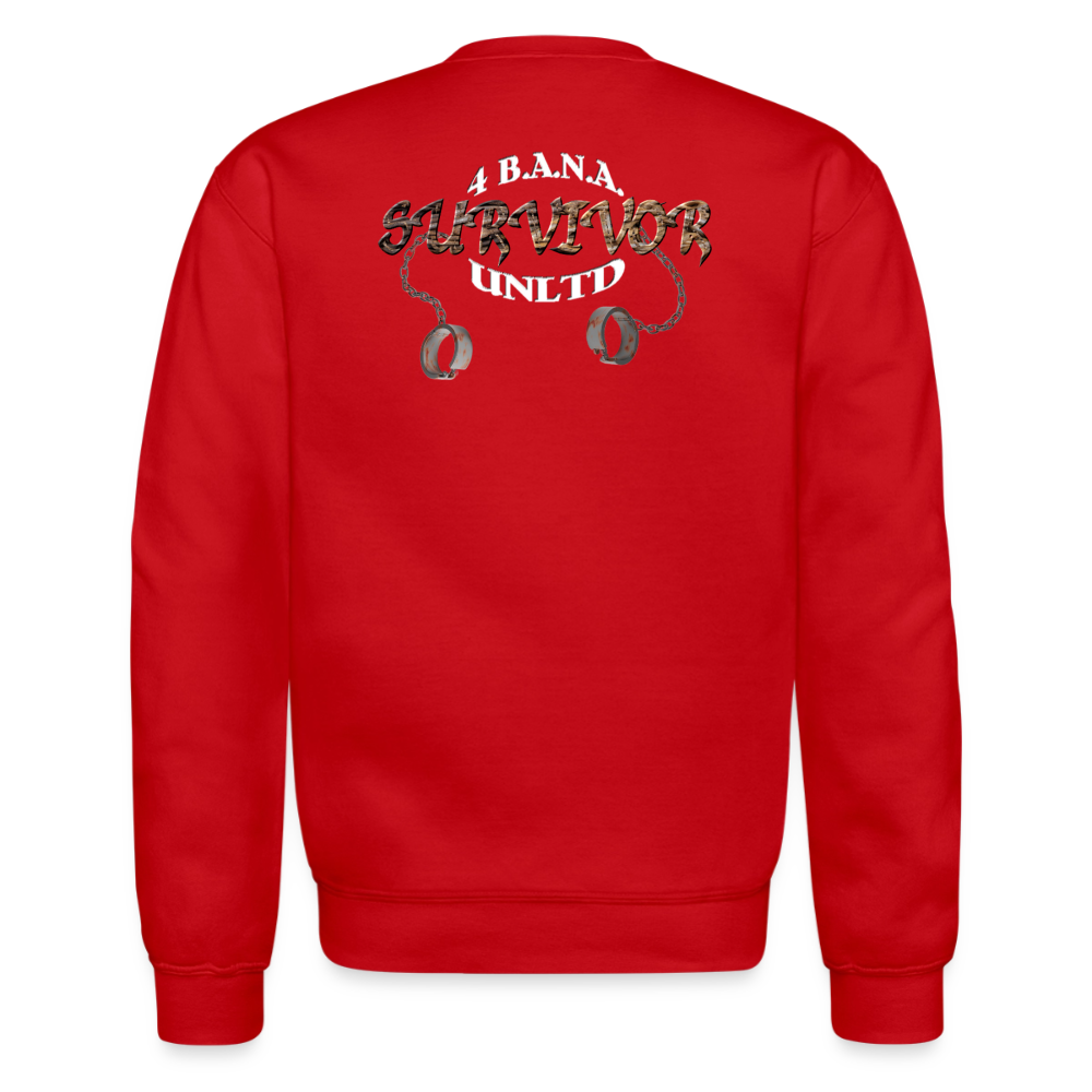 4 Banau Survivor W Crewneck Sweatshirt - red