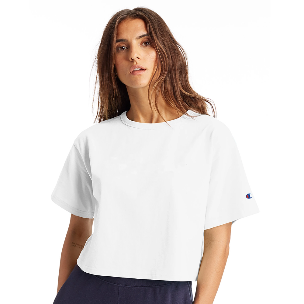 Champion Women’s Cropped T-Shirt - white