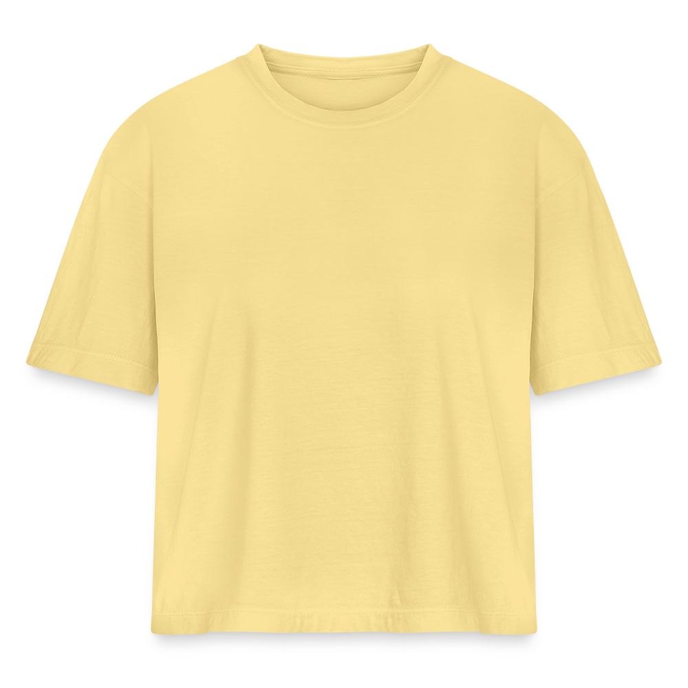 Women's Heavyweight Cropped T-Shirt - washed yellow