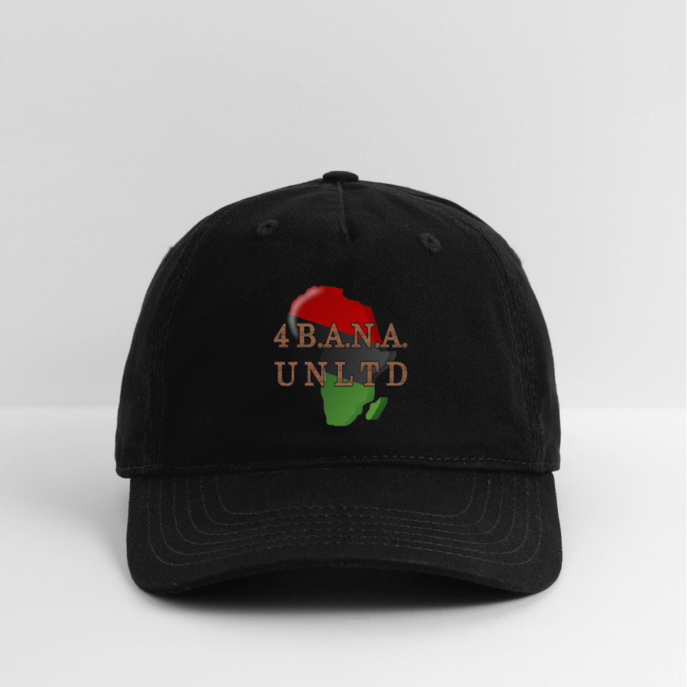 4 Banau Africa Organic Baseball Cap - black