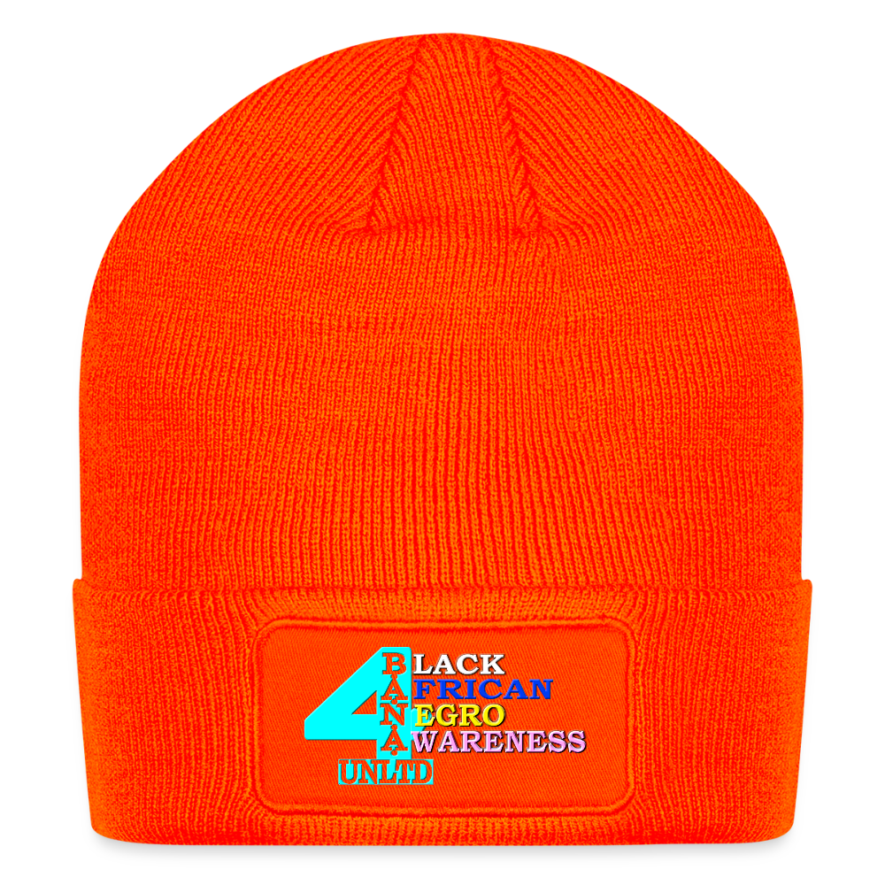 4 Banau L1 Patch Beanie - neon orange