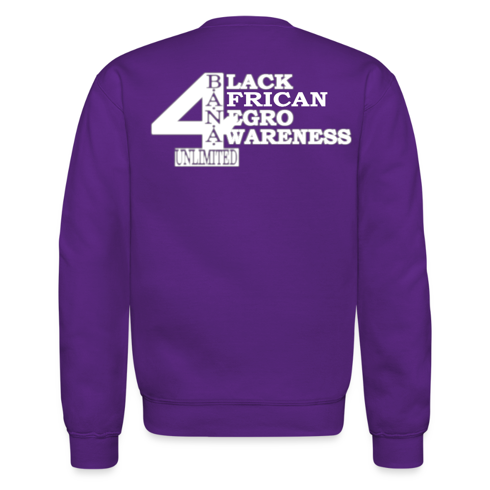 4 Banau W1 Unisex Crewneck Sweatshirt - purple