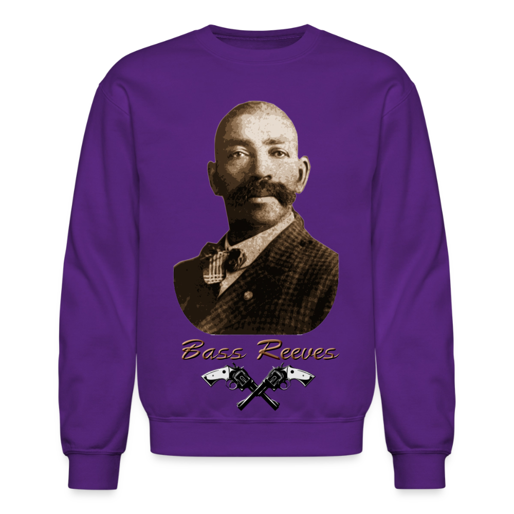 Bass Reeves Crewneck Sweatshirt - purple