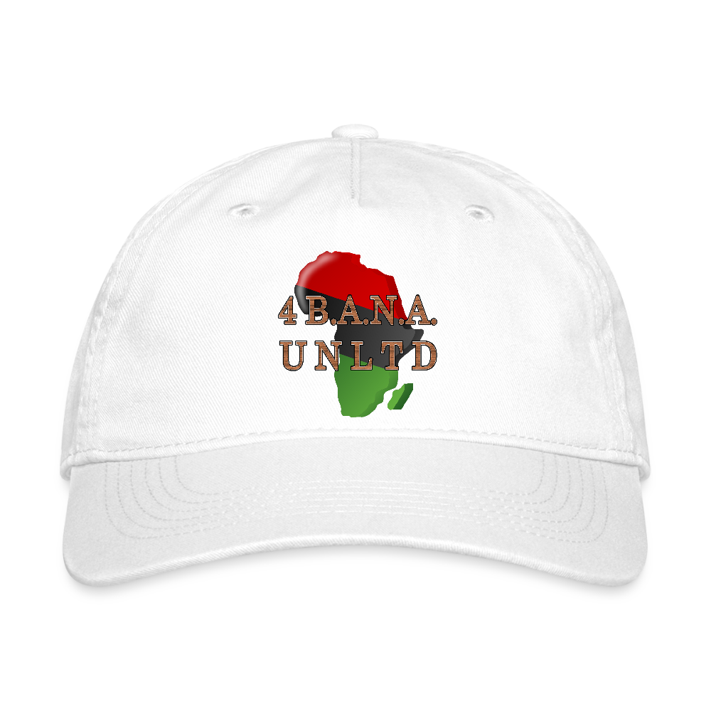 4 Banau Africa Organic Baseball Cap - white