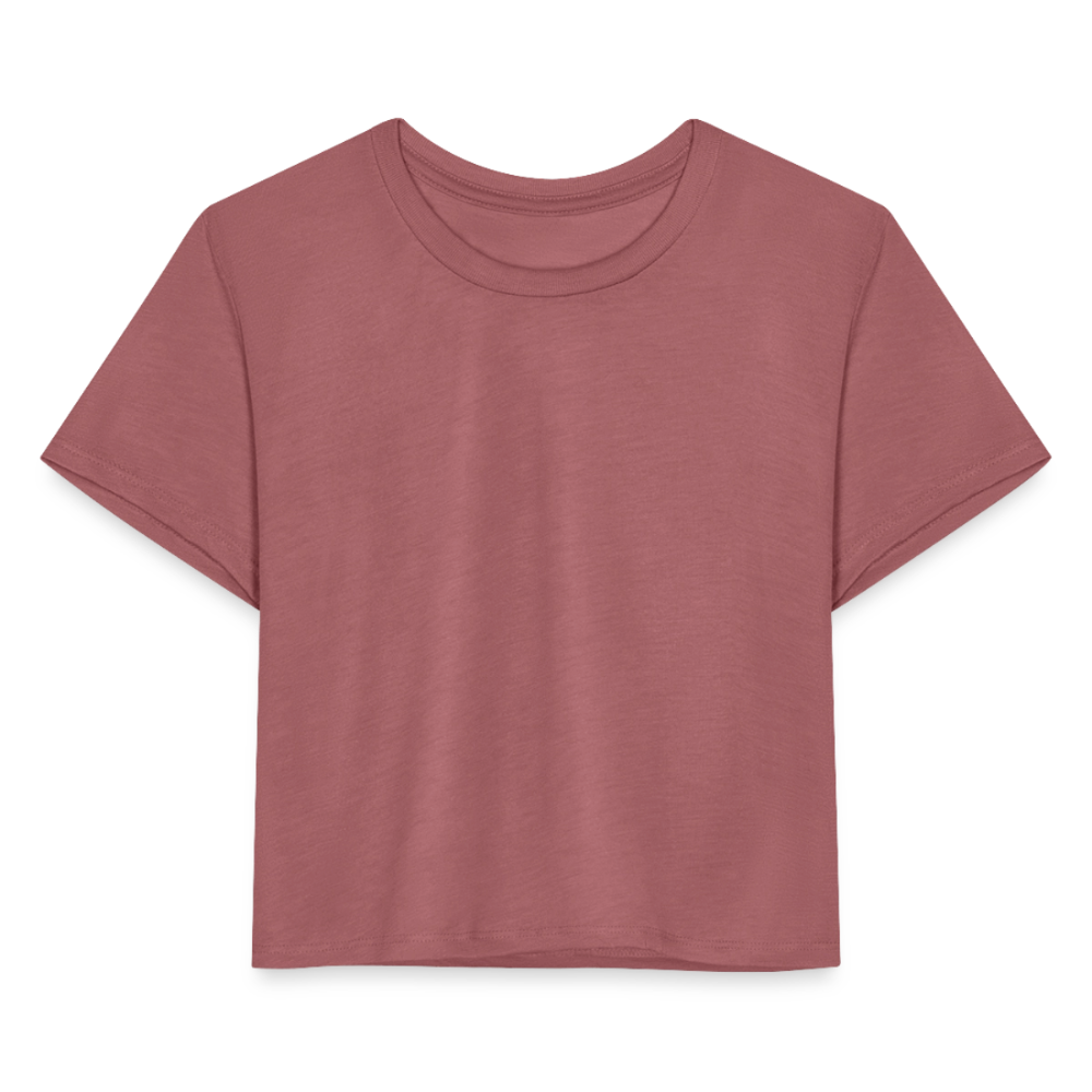Women's Cropped T-Shirt - mauve