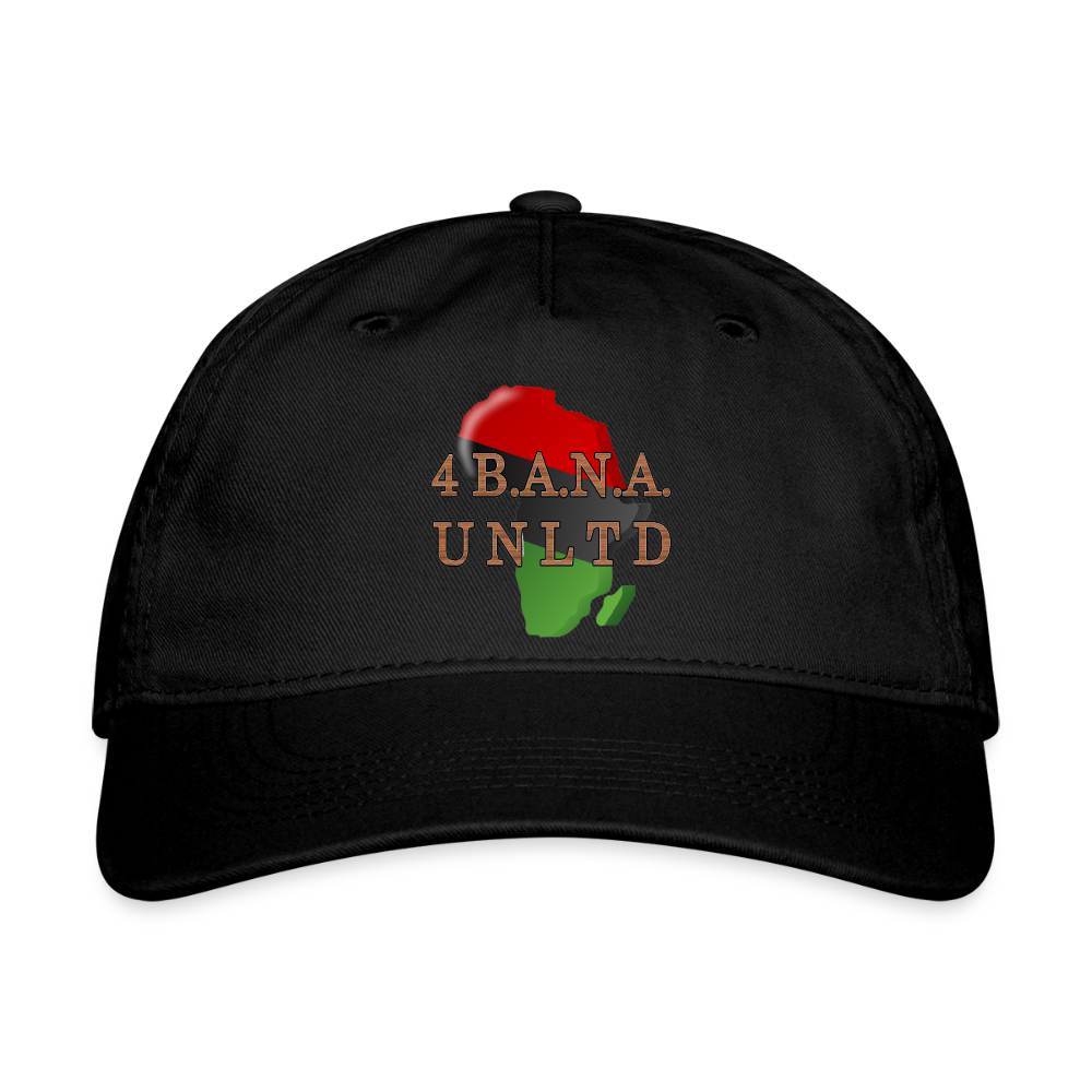4 Banau Africa Organic Baseball Cap - black