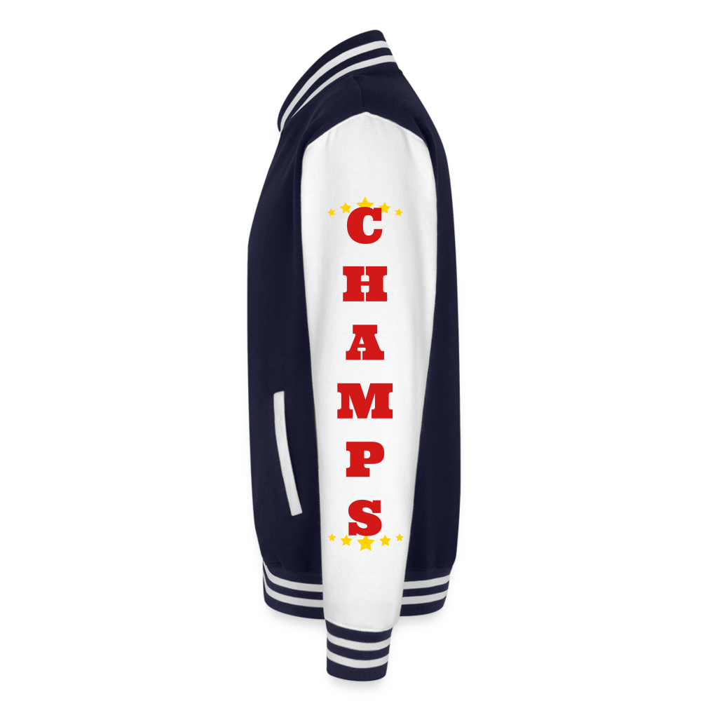 K.C. Rifleman C1 Heavyweight Letterman Jacket - navy/white