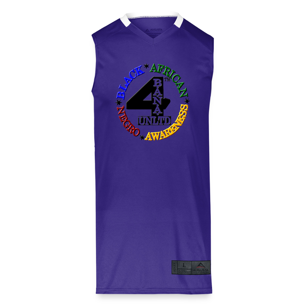 4 Banau MB1 Basketball Jersey - purple/white