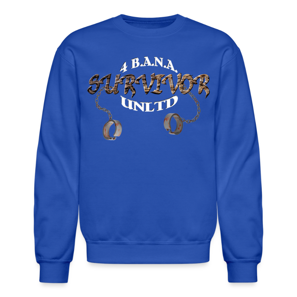 4 Banau Survivor W Crewneck Sweatshirt - royal blue
