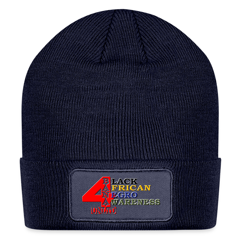 4 Banau R1 Patch Beanie - navy