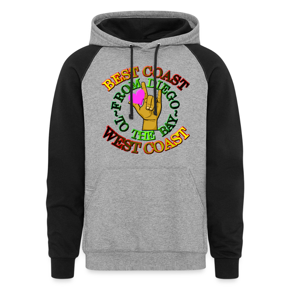Best West Mocha Luv Unisex Hoodie - heather gray/black