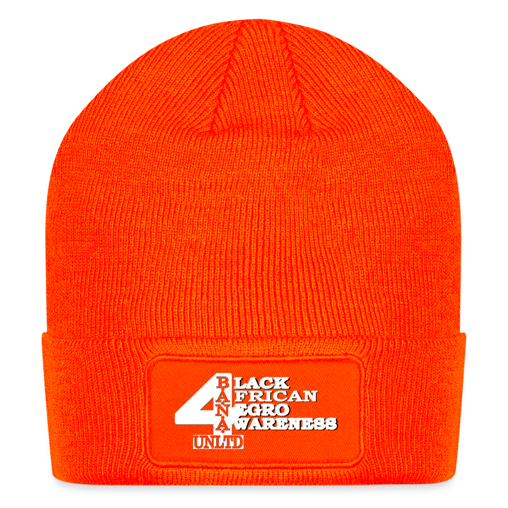 4 Banau W1 Patch Beanie - neon orange
