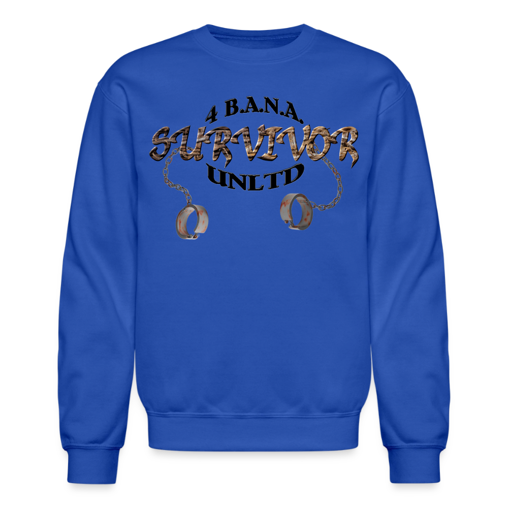 4 Banau Survivor B Crewneck Sweatshirt - royal blue
