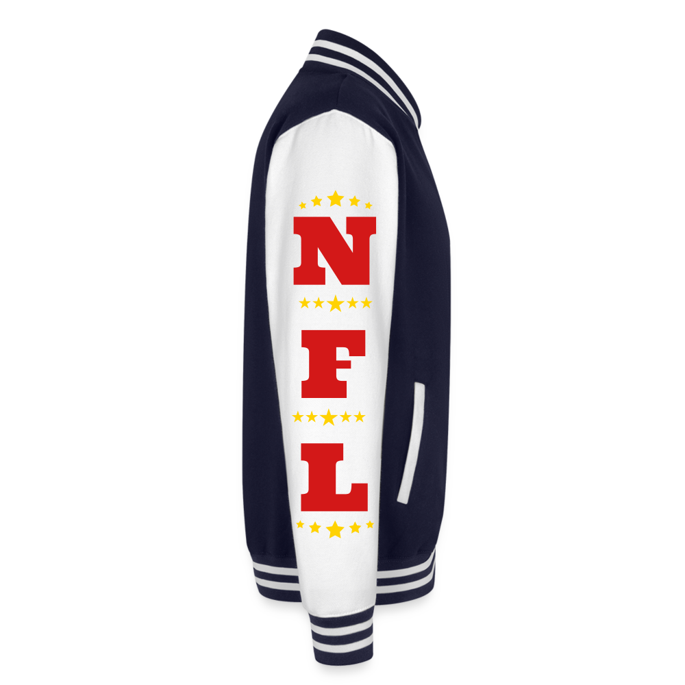 Chiefs' Red Dog Nation Y1 Heavyweight Letterman Jacket - navy/white