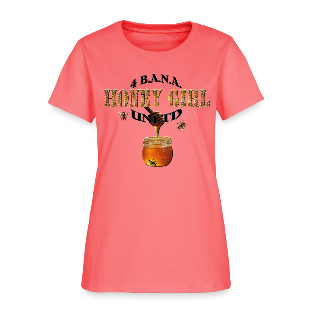 4 Banau Honey Girl B Women's T-Shirt - coral