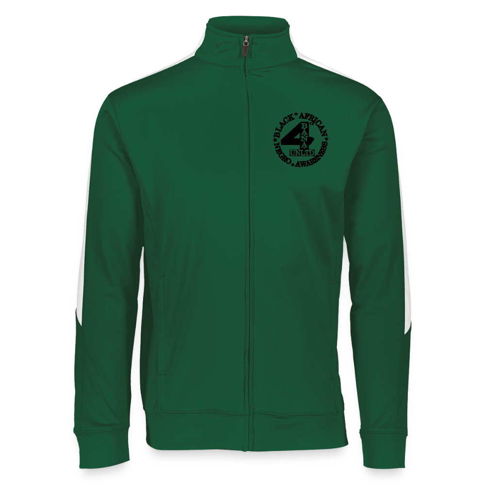 4 Banau B1 Unisex 2.0 Medalist Jacket - dark green/white