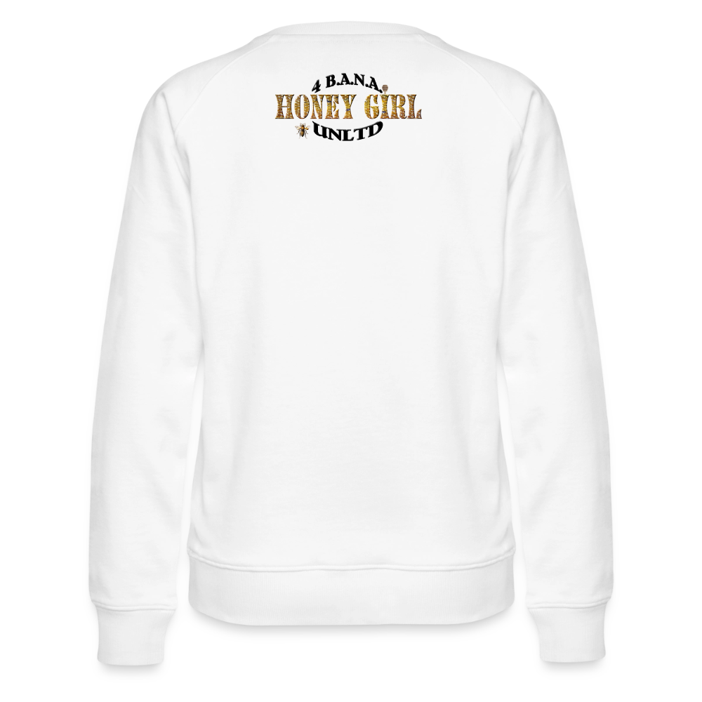 4 Banau Honey Girl B Women’s Premium Sweatshirt - white