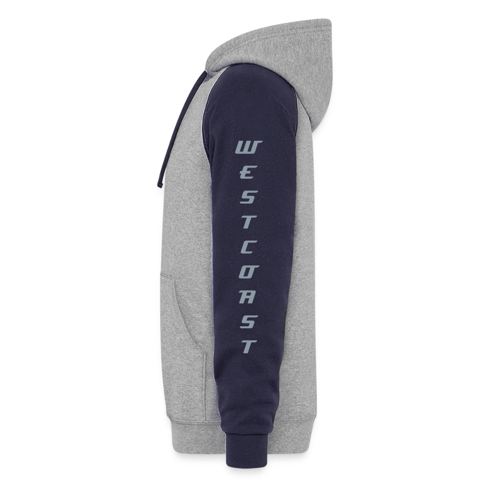 Best West Coco Luv Unisex Hoodie - heather gray/navy