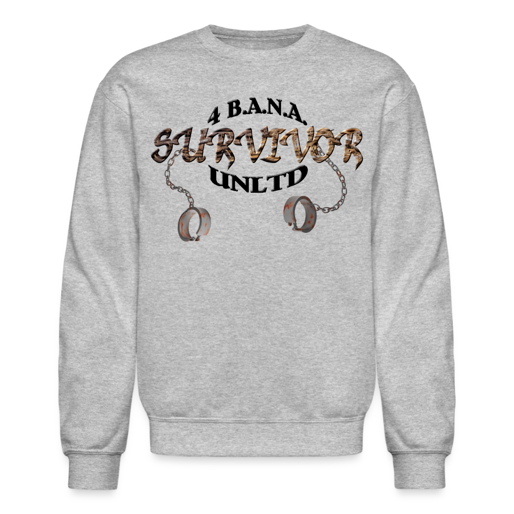 4 Banau Survivor B Crewneck Sweatshirt - heather gray