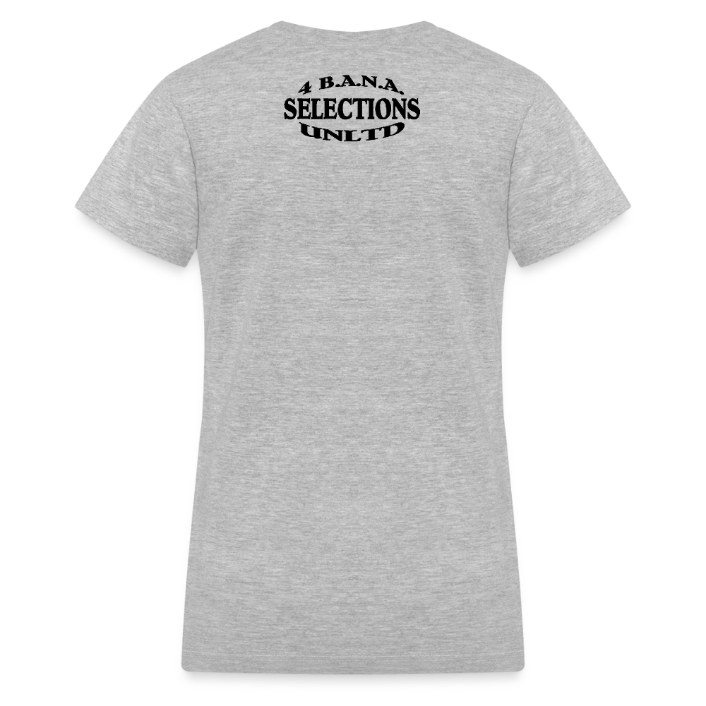 Willis Mocha Women's V-Neck T-Shirt - gray
