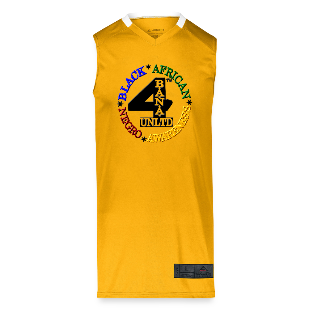 4 Banau MB1 Basketball Jersey - gold/white