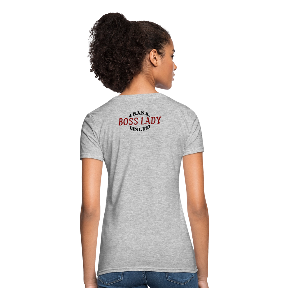 4BR Boss Lady Women's T-Shirt - heather gray